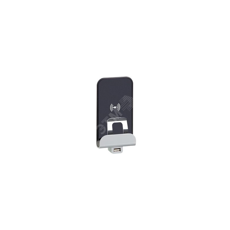 Mosaic.Беспроводное зарядное устройство Qi 1А с дополнительным разьемом USB A 5В 2,4А.