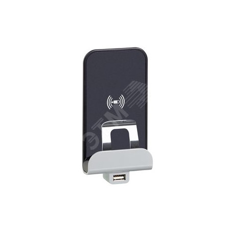Mosaic.Беспроводное зарядное устройство Qi 1А с дополнительным разьемом USB A 5В 2,4А.