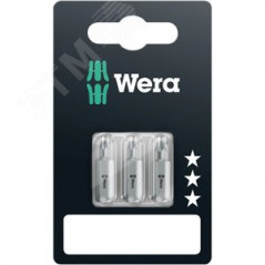 Бита 867/1 Z TORX SB вязкая твердость хвостовик 1/4 C 6.3 TX 10x25 TX 20x25 TX 15x25 3 шт с держателем-еврослот