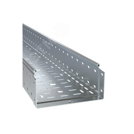 Лоток перфорированный 100х400х6000, 1,0 мм, цинк-ламельный