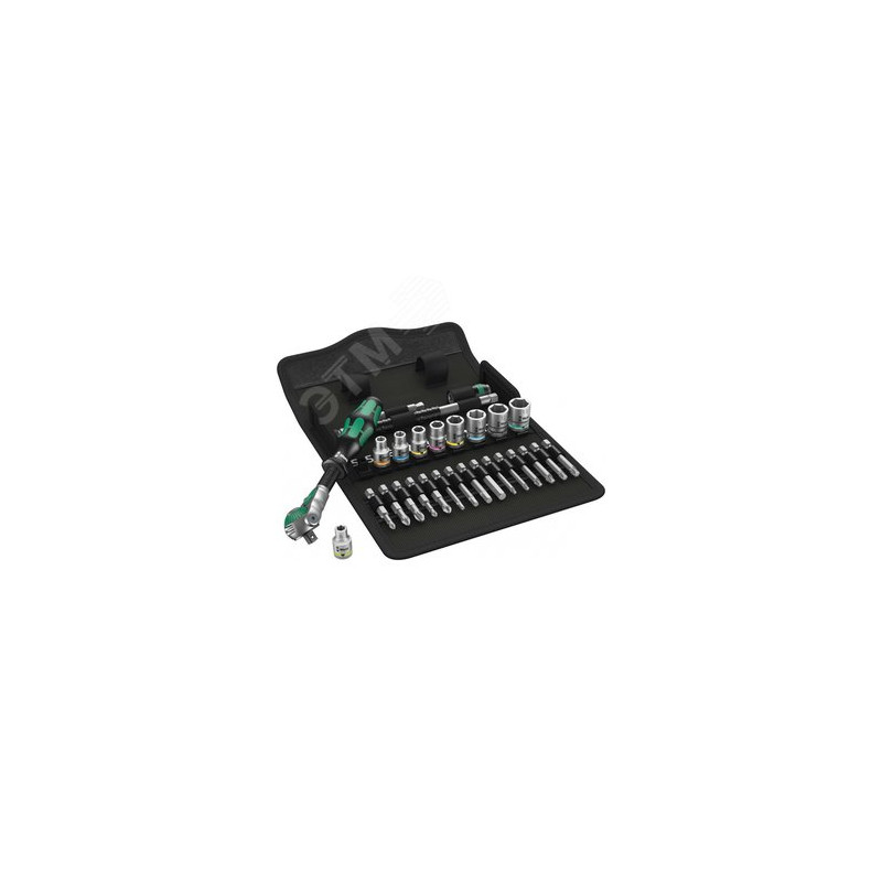 Набор с трещоткой 8100 SA 6 Zyklop Speed DR 1/4 28 предметов