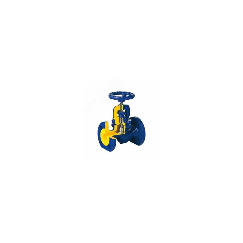 Клапан запорный сталь 215F 65 Ру40 Тмакс-400С фл сальниковый Zetkama 215F065E01