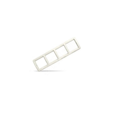 Рамка 4 поста Валери слоновая кость (ivory)