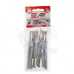 Дюбель-гвоздь 8х80 потайной бортик, полипропилен (10шт)