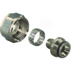 Адаптер обжимной PEX 20(2.8)x3/4' ВР евроконус латунь FLEX-X