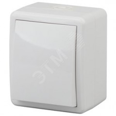 Выключатель IP54, 10АХ-250В, ОУ, Эра Эксперт, белый,11-1401-01
