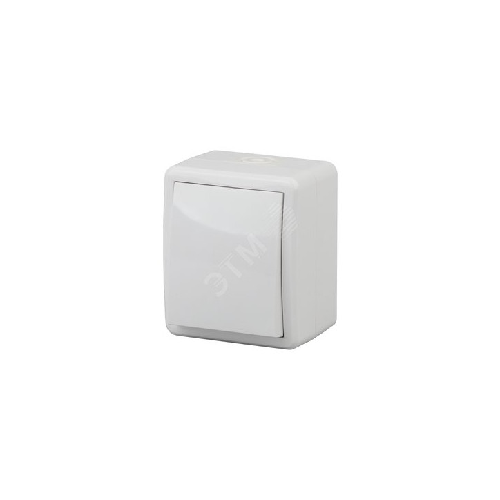 Выключатель IP54, 10АХ-250В, ОУ, Эра Эксперт, белый,11-1401-01