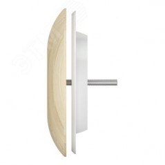 10DW Pine, Анемостат с металлическим фланцем и деревянным обтекателем для бань и саун, сосна D100