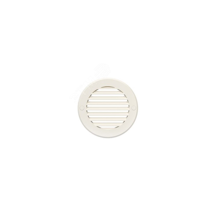 10РКН Ivory, Решетка наружная вентиляционная круглая D136 с фланцем D100, ASA