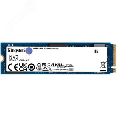 Накопитель SSD M.2 2280, 1TB, NV2,3D NAND TLC, 3500/2100 Мб/с