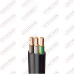 Кабель силовой ВВГнг-LS(А) 3х2.5 (N, PE) плоский однопроволочный -0.660 однопроволочный