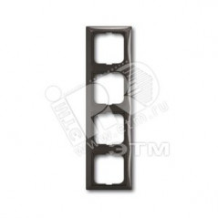 BASIC 55 Рамка 4 поста chateau-black