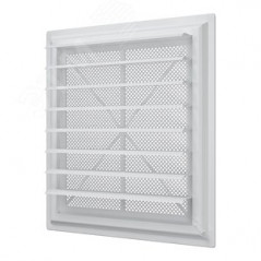 Решетка вентиляционная AIRVENT регулируемая жалюзи 402х442 пластик ERA