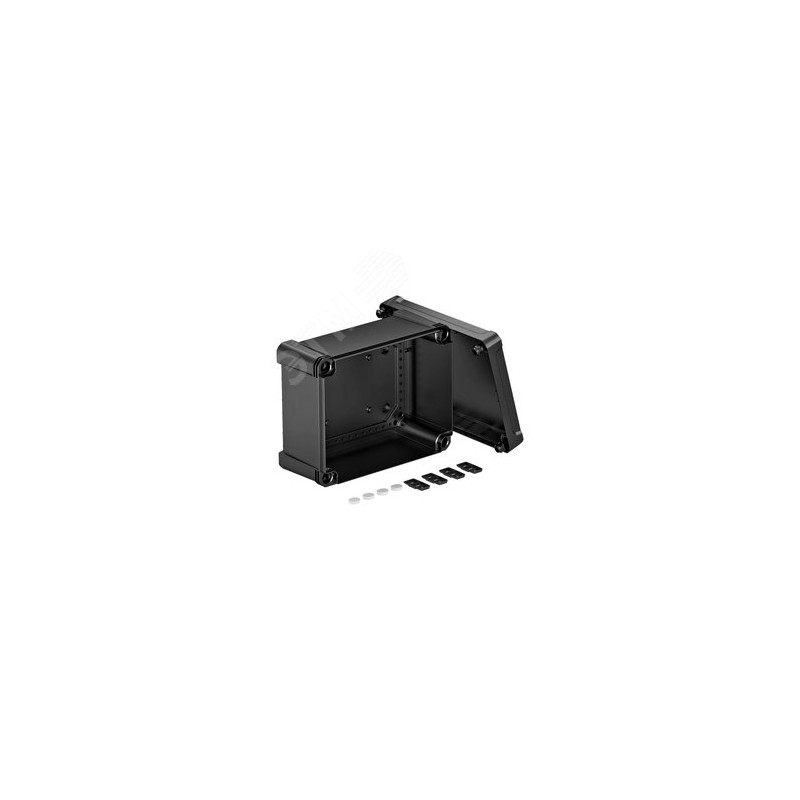 Распределительная коробка X16C, IP 67, 241x191x126 мм, черная, сплошная стенка