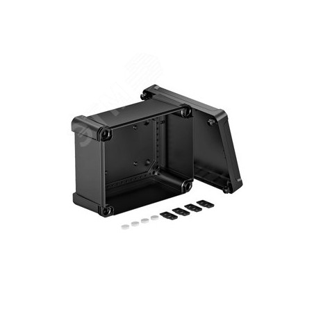 Распределительная коробка X16C, IP 67, 241x191x126 мм, черная, сплошная стенка