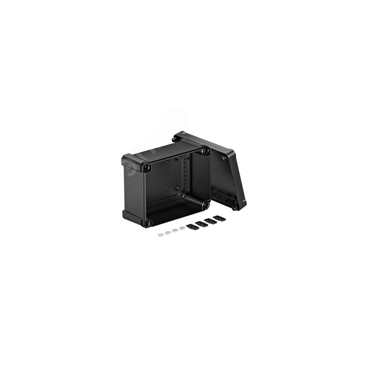 Распределительная коробка X16C, IP 67, 241x191x126 мм, черная, сплошная стенка