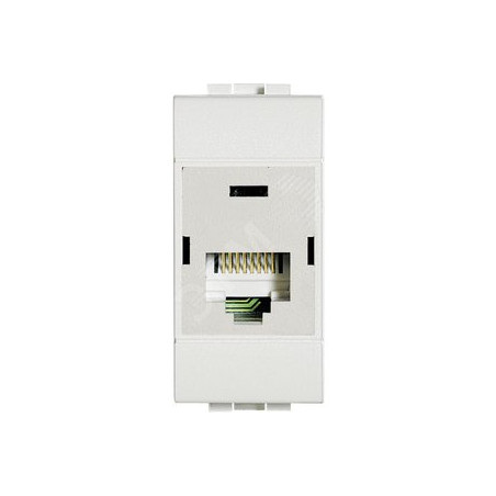 LivingLight Розетка RJ45, UTP, cat6, IDC 110, цвет белый