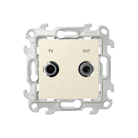 Simon 24 Розетка TV-SAT проходная, сл кость