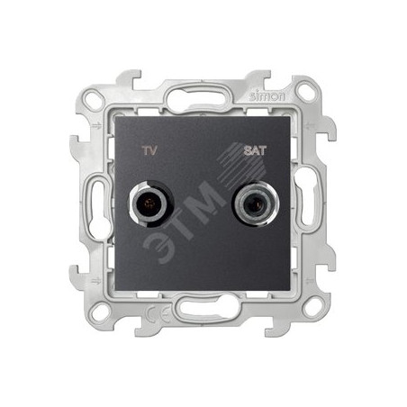 Simon 24 Розетка TV-SAT одиночная, графит