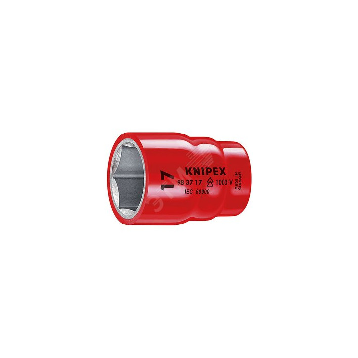 Головка торцевая VDE 1000V DR 3/8 шестигранная 16 мм диэлектрическая