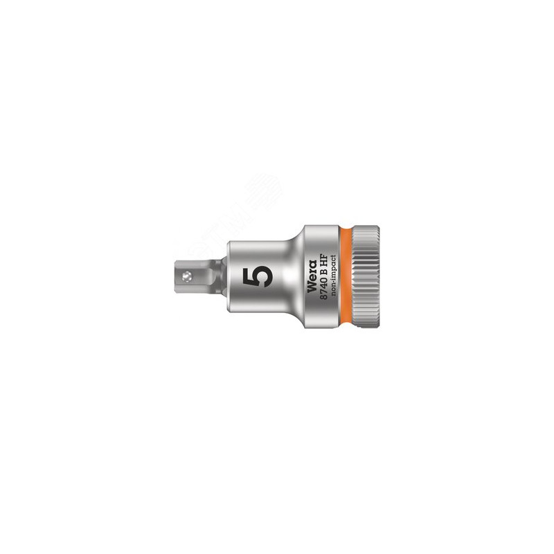 Головка торцевая 8740 B Hex-Plus HF Zyklop со вставкой под внутренний шестигранник DR 3/8 с функцией фиксации крепежа 5 x 35 мм