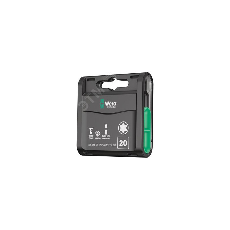 Набор бит ударных 867/1 IMP DC Impaktor Bit-Box 15 TORX 20 алмазное покрытие хвостовик шестигранный 1/4 C 6.3 15 шт TX 20 x 25 м
