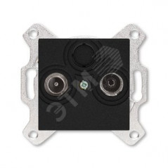 Розетка TV-R Levit оконечная антрацит