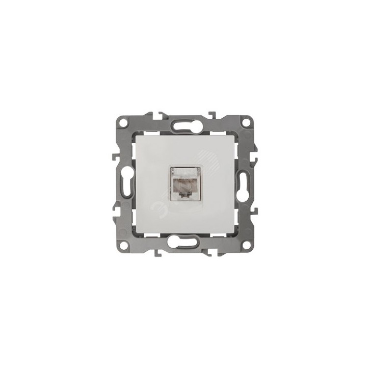 Розетка информационная RJ45, Эра12, слоновая кость, 12-3107-02