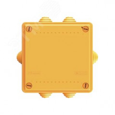 Коробка пластиковая FS с кабельными вводами и клеммниками IP55 100х100х50мм 5р 450V 10A 6мм.кв.