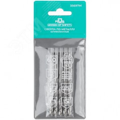 Сверла по металлу HSS шлифованные, угол заточки 135град, 6,0X93 мм (5 шт.)