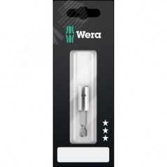 Битодержатель с втулкой из нержавеющей стали 893/4/1 K SB хвостовик 1/4 E 6.3 для бит 1/4 С 6.350 мм с держателем-еврослот