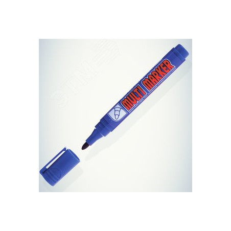 Маркер перманентный Multi Marker синий, пулевидный, 3мм