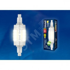 Лампа светодиодная LED 6вт 175-250в R7s 450Лм 3000K прозрачная