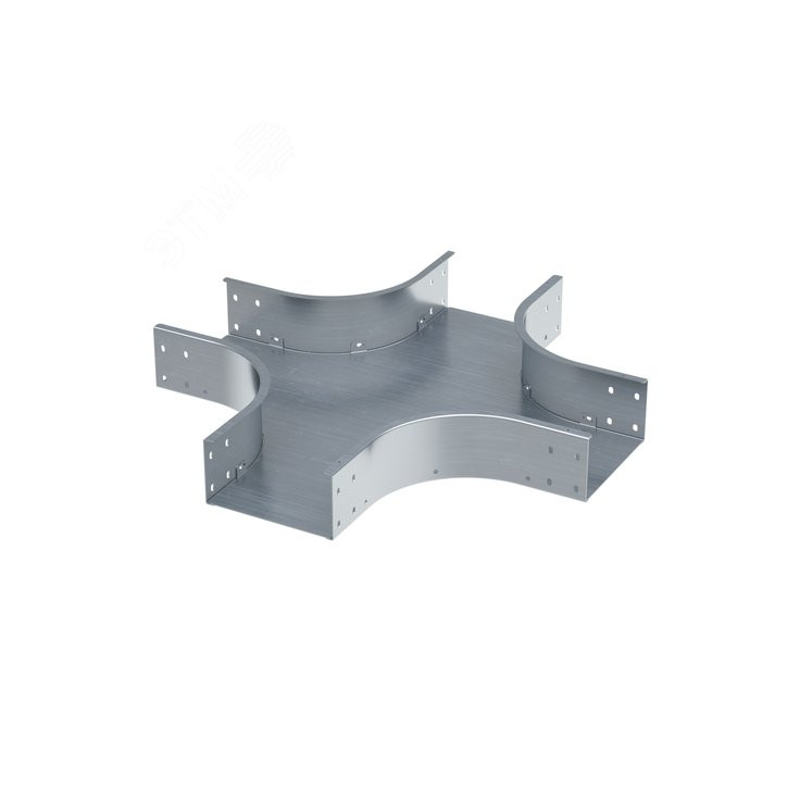 Ответвитель Х-образный 80х600, 2,0 мм, цинк-ламель, в комплекте с крепежными элементами и соединительными пластинами, необходимы