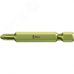 Биты 851/4 RH PH экстратвердые узкий стержень для саморезов для гипсокартона хвостовик 1/4 E 6.3 PH 2 x 50 мм