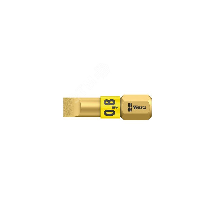 Бита шлицевая биторсионная 800/1 BDC SL алмазное покрытие хвостовик 1/4 C 6.3 0.8X5.5X25 мм