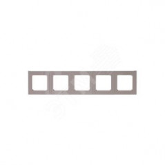 Рамка Levit 5 постов кофе макиато / белый