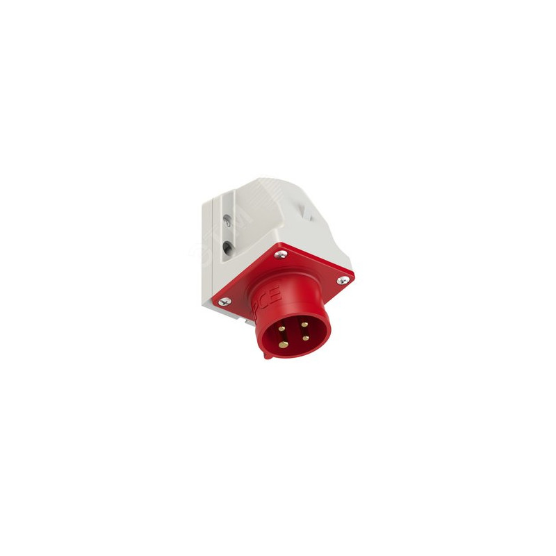 Вилка настенная, 16А/400V/3P+E/IP44