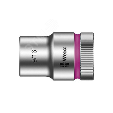 Головка торцевая шестигранная 8790 HMC Zyklop DR 1/2 9/16X37 мм