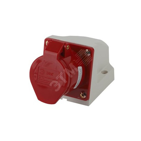 Розетка стационарная наружная 114 3Р+РЕ 16А 380В IP44 (10/60/960) R(OUT)-16-3P-PE-IP44