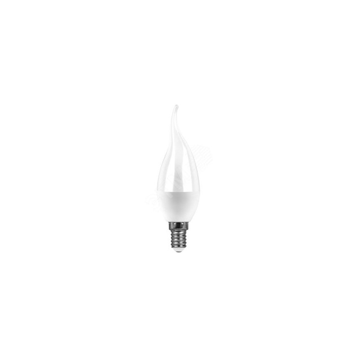 Лампа светодиодная LED 9вт Е14 белый матовая свеча на ветру Лампа светодиодная LED 9вт Е14 белый матовая свеча на ветру