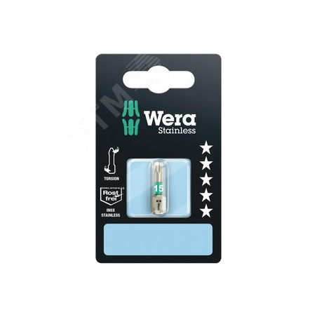 Бита 3867/1 TS TORX SB нержавеющая сталь хвостовик шестигранный 1/4 C 6.3 TX 15X25 мм с держателем-е