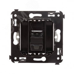 Avanti USB 2.0 розетка одинарная в стену, тип А-А, , Черный матовый