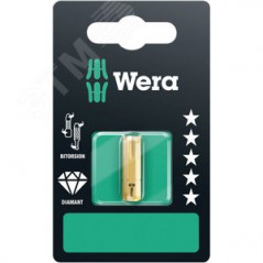 Бита биторсионная 867/1 BDC TORX SB алмазное покрытие хвостовик 1/4 C 6.3 TX 40X25 мм с держателем-е