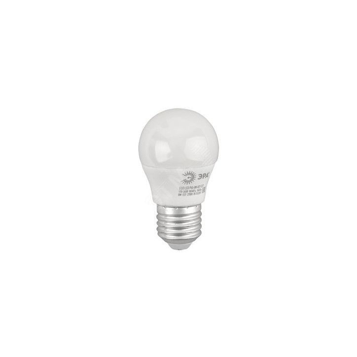Лампа светодиодная LED P45-8W-827-E27(диод,шар,8Вт,тепл,E27)