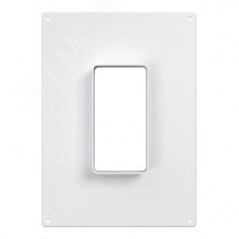 Площадка торцевая вертикальная пластиковая 180х250 фланец 60х120