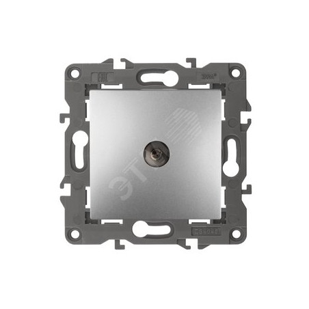 Розетка TV одиночная, Эра Elegance, алюминий, 14-3101-03