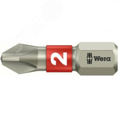 Бита 3851/1 TS PH нержавеющая сталь хвостовик 1/4 C 6.3 PH 2X25 мм