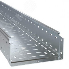 Лоток перфорированный 100х100х6000, 1,5 мм, цинк-ламельный