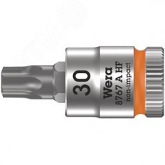 Головка торцевая 8767 A HF TORX Zyklop со вставкой DR 1/4 с функцией фиксации крепежа TX 30X28 мм